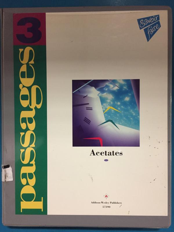 Passages 3 Acetates
