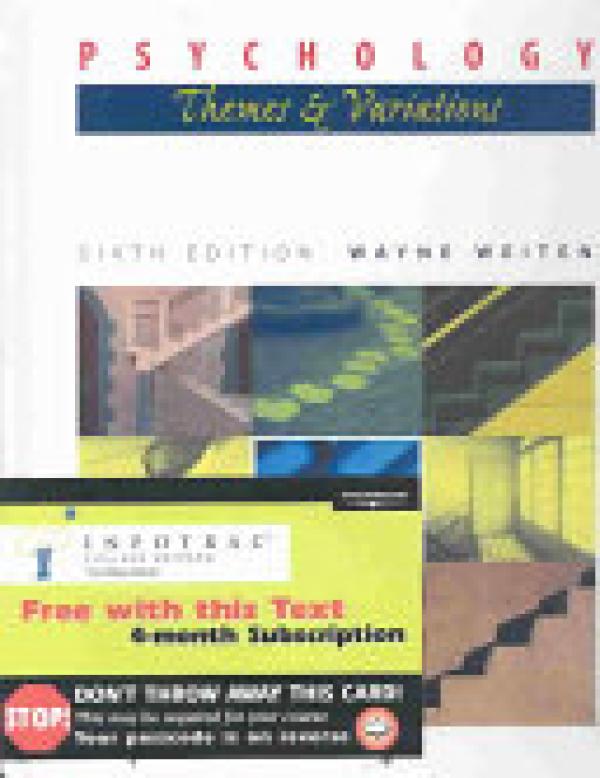 Psychology with Infotrac: Themes and Var
