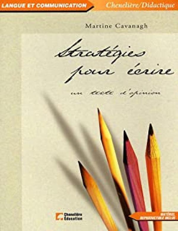 Strategies Pour Ecriretexte D'opinion