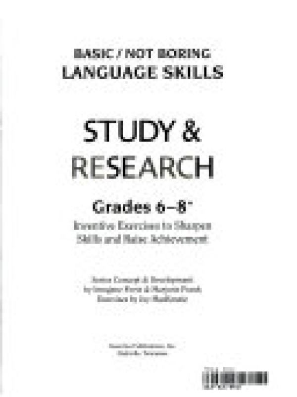 Study and Research: Inventive Exercises