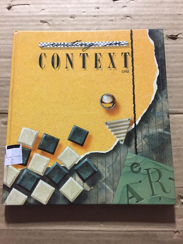 Writing in Context 1 Student