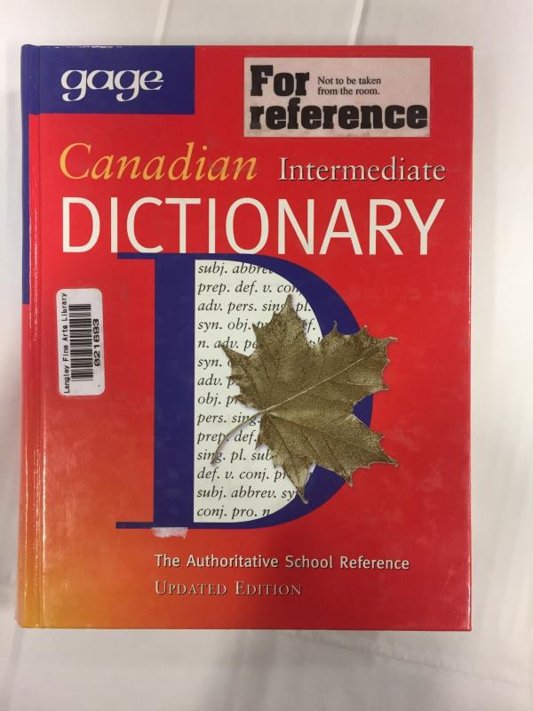 Gage Canadian Intermed Dictionary (Hard)