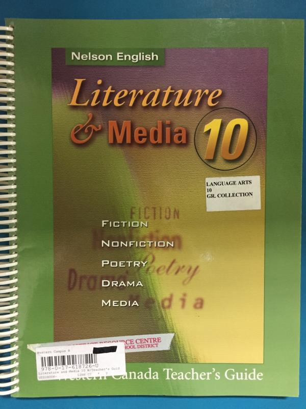 Literature and Media 10 WCP Anthology TG