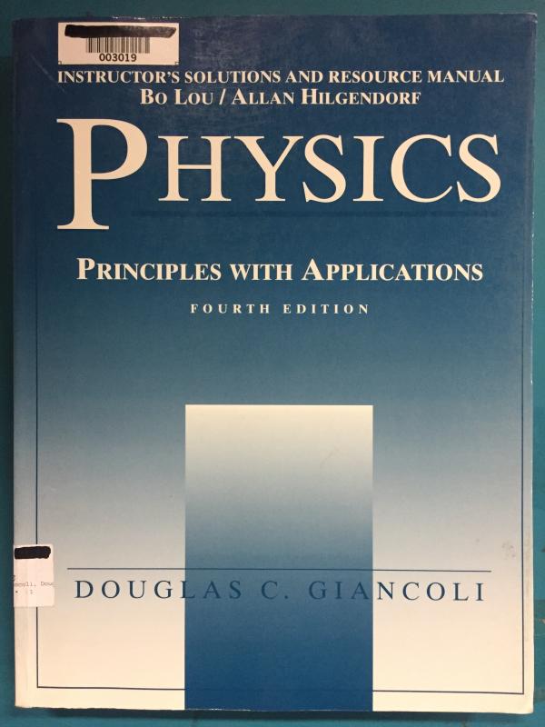 Physics 4/E Instructor's Sol & Res Manua