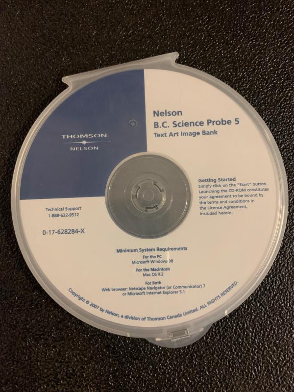 Science Probe 5 BC Nelson/E Illustrd CD