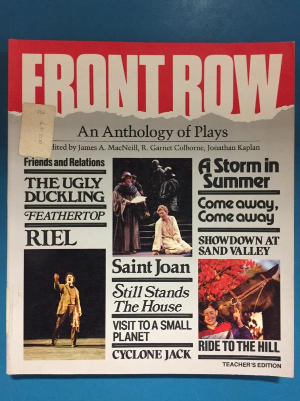 Front Row an Anthology of Plays Te