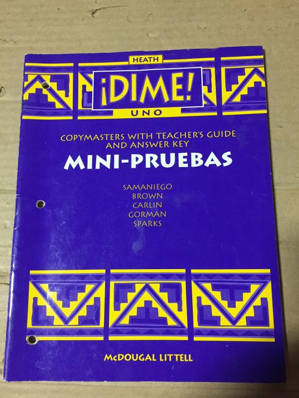Dime Uno Mini Pruebas Copymasters W/TG