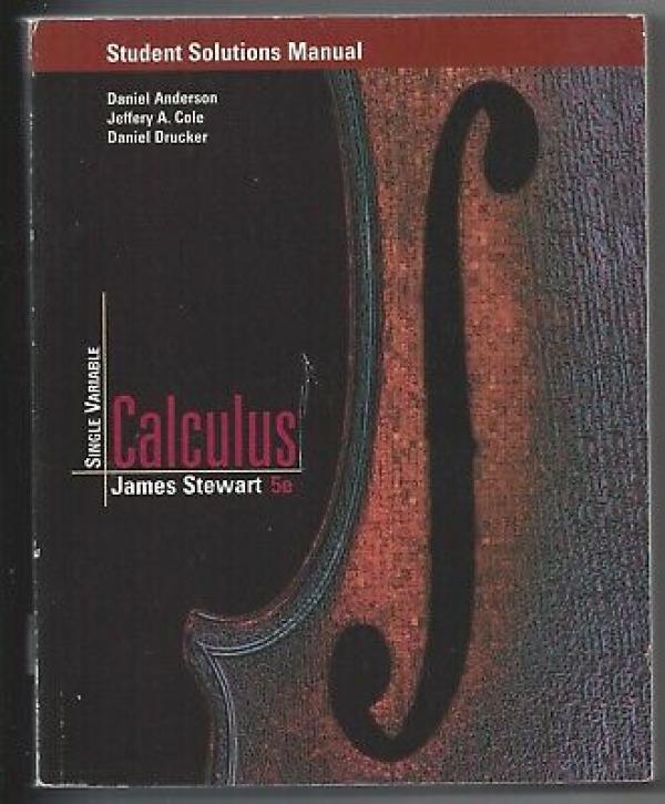 Single Variable Calculus 5/E SSM