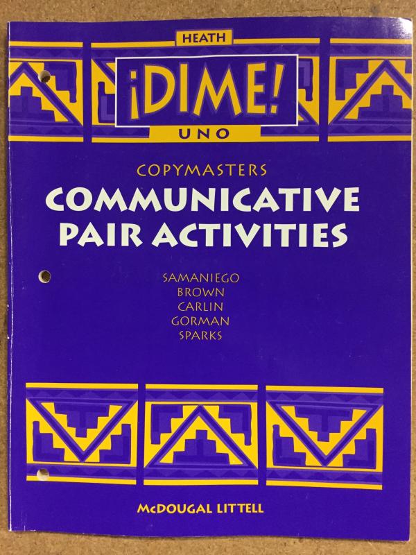 Dime Uno 1997 Commun Pair Activities BLM