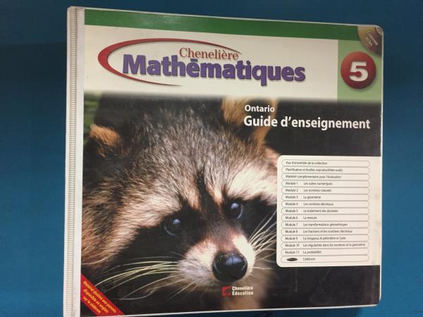 Mathematiques 5e Annee TRB Ontario