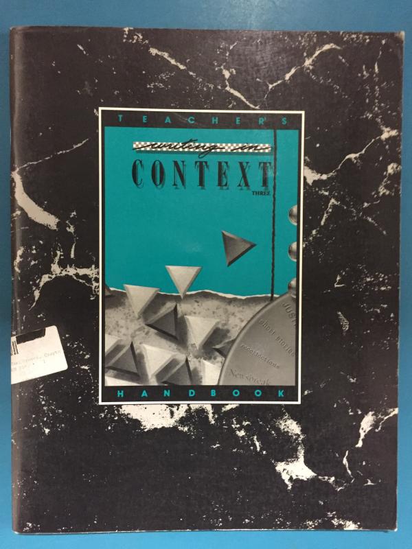 Writing in Context 3 Teacher's Handbook