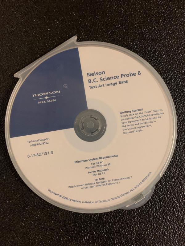 Science Probe 6 BC Nelson/E Illustrd CD