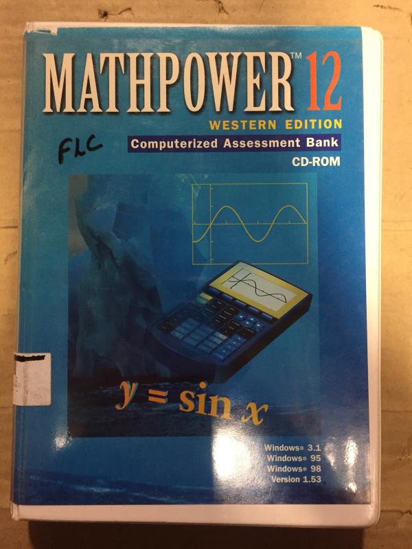 Math Power 12 Wce Comptrzd Assessmtbnk