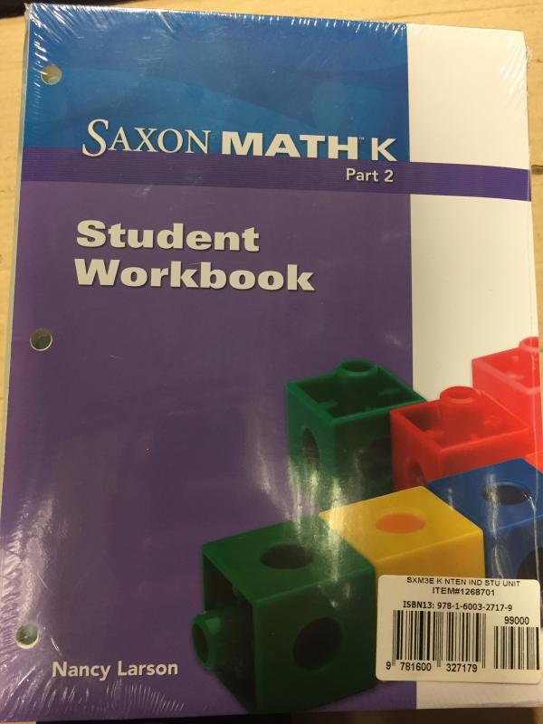 Saxon Math K Student Workbook Set 3/E