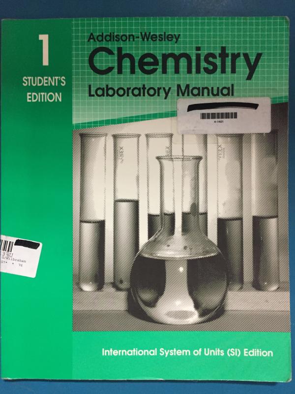 Aw Chemistry Canadian/E GR.11/12 LM 1