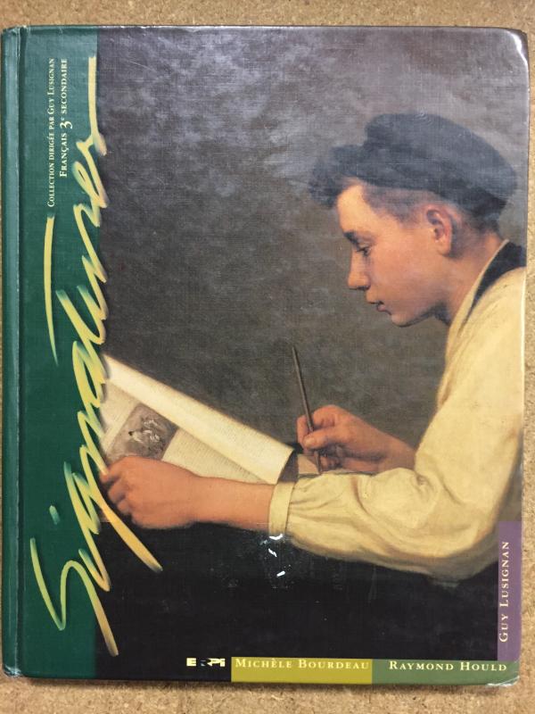 Signatures Francais 3e Secondaire Text