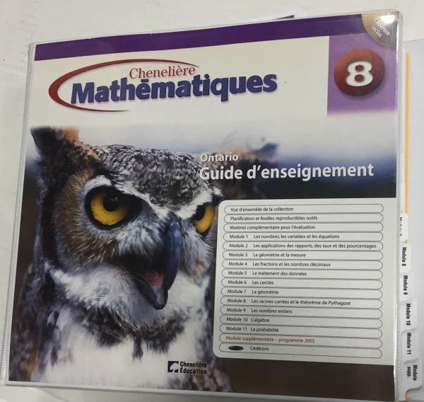 Mathematiques 8e Annee TG Ontario