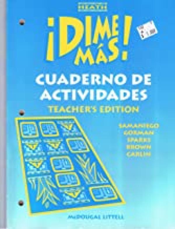Dime Mas 1997 Actividades Book Te