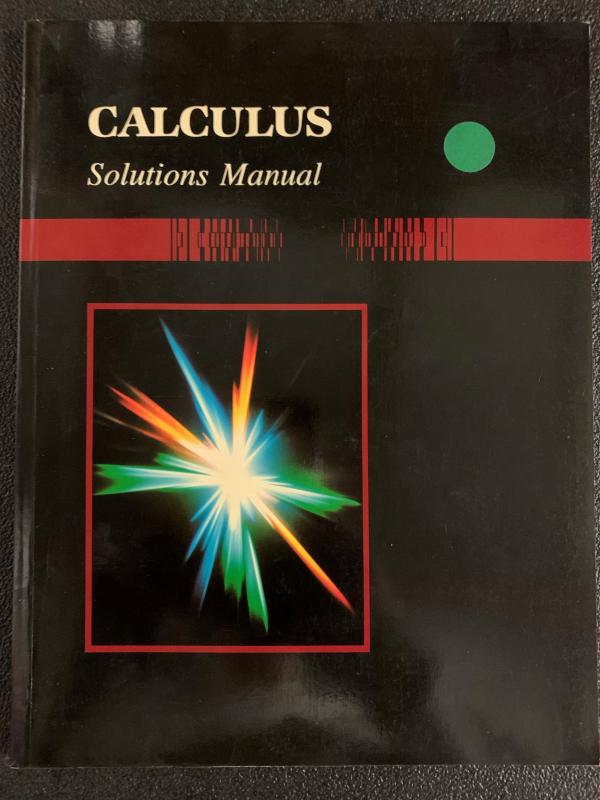 Calculus Solutions Manual
