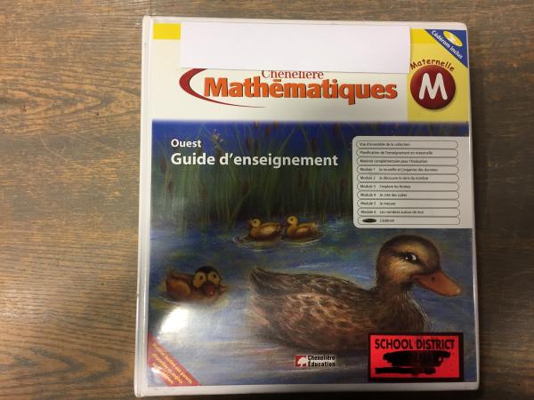 Mathematiques Grade K TG (Maternelle)