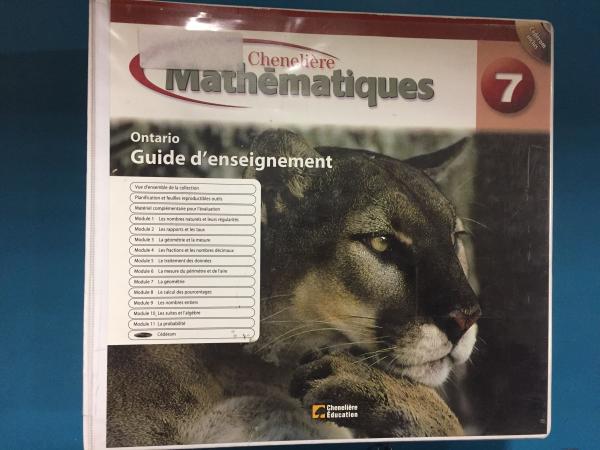 Mathematiques 7 Ontario Edition TG