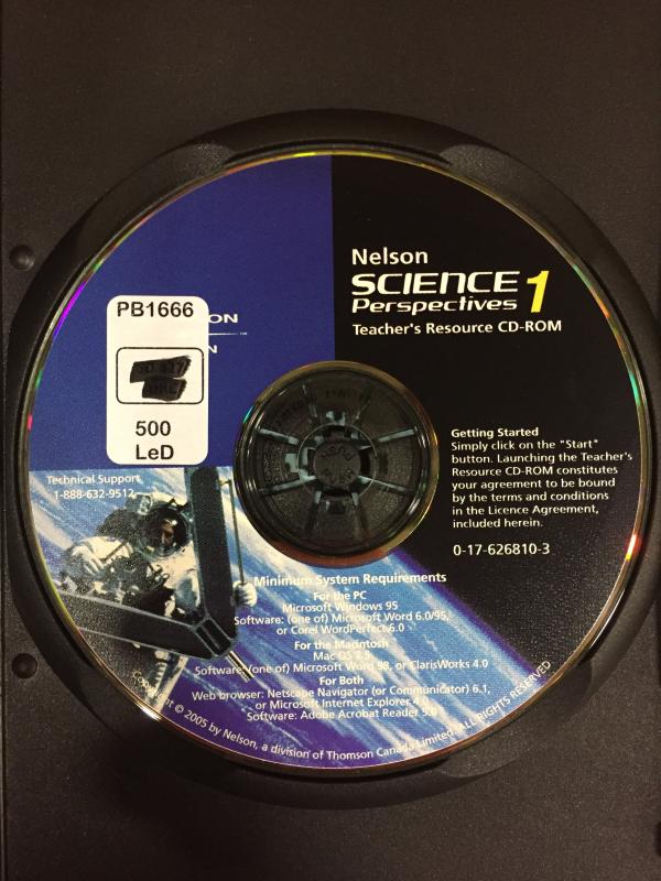 Science Perspectives 1 TR Cdrom