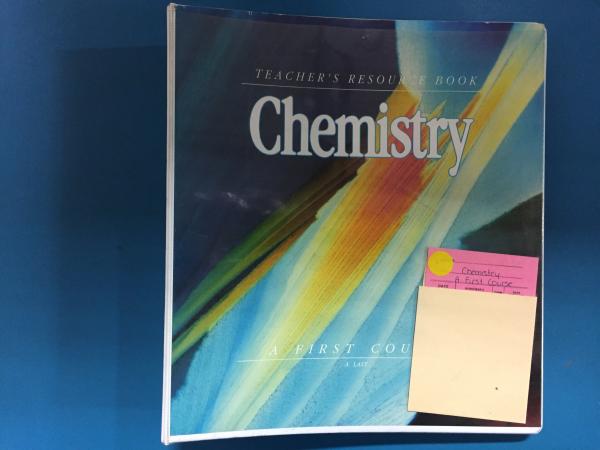 Chemistry: A First Course TRB