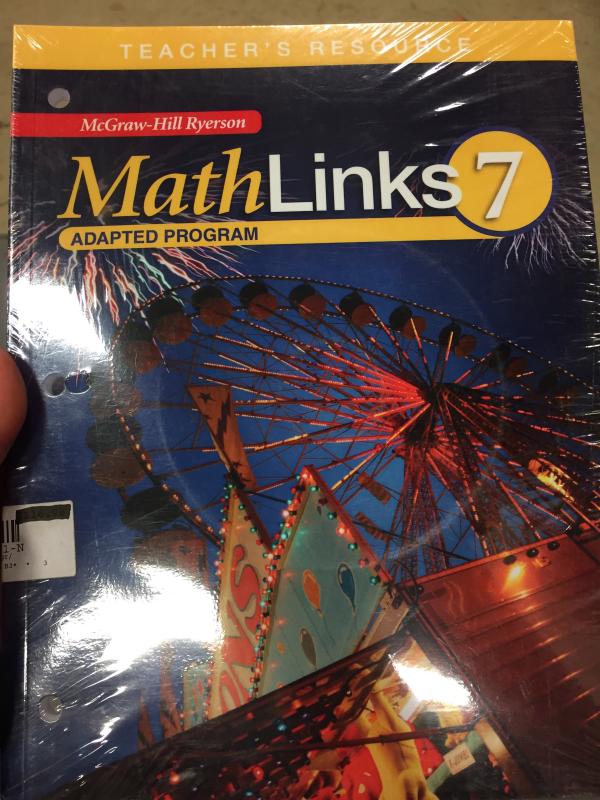 Mathlinks 7 Adapted Program Teacher's Ma