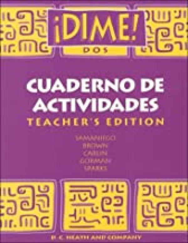 Dime DOS 1994 Actividades Book Te