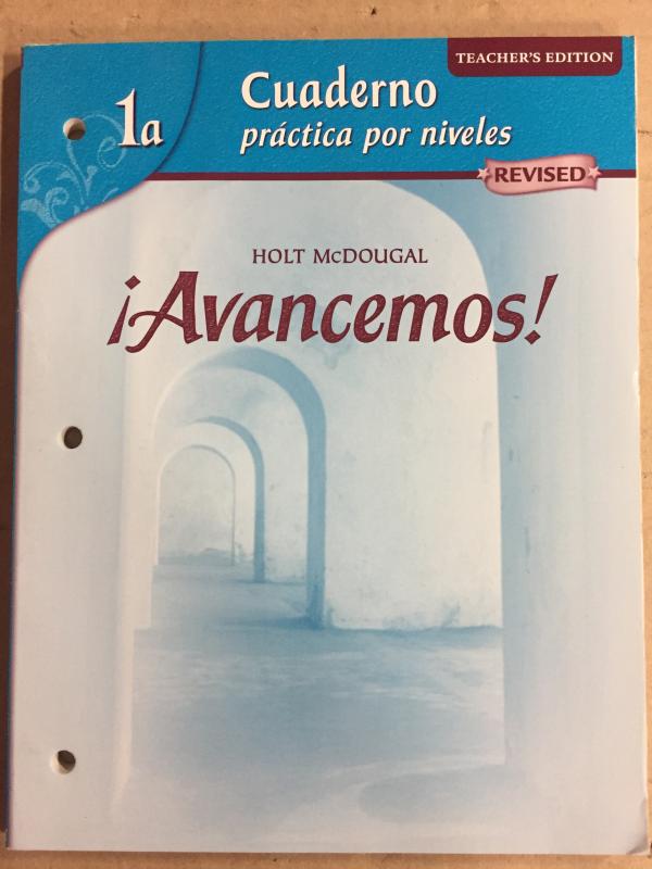 Avancemos Level 1a Cuaderno (WKBK) Te