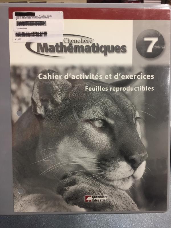 Mathematiques 7e Annee Cahier BLM