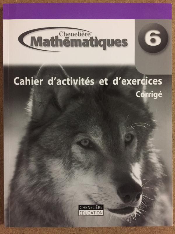 Mathematiques 6 WNCP Cahier Corige