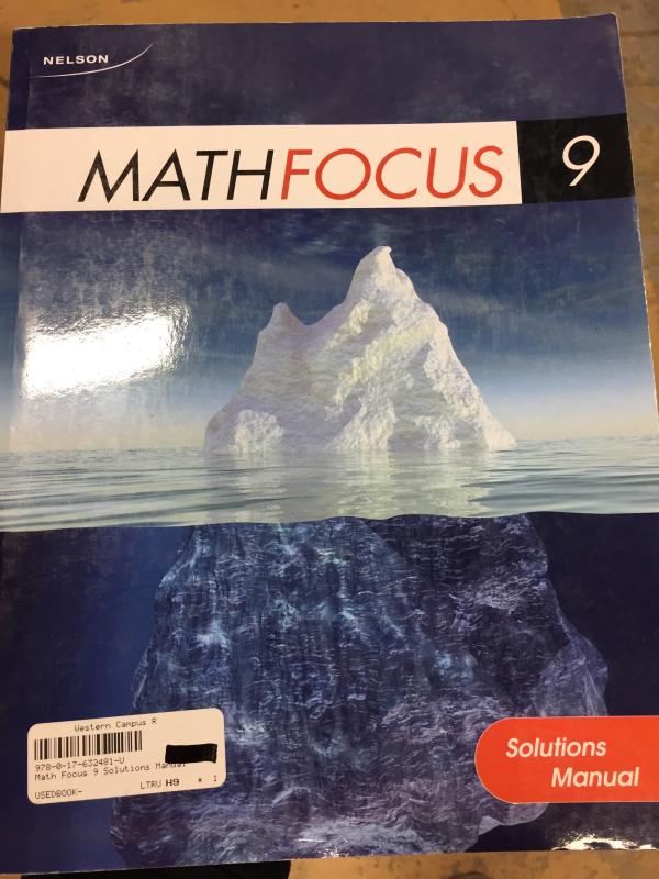 Math Focus 9 Solutions Manual