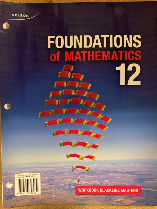 Foundations of Math 12 WNCP WRKB BLM