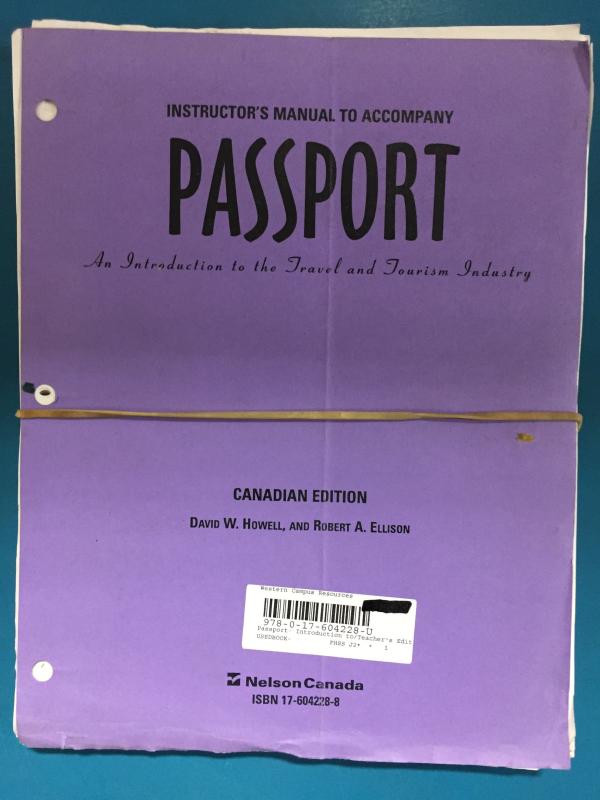 Passport: Introduction to the Tourism Im