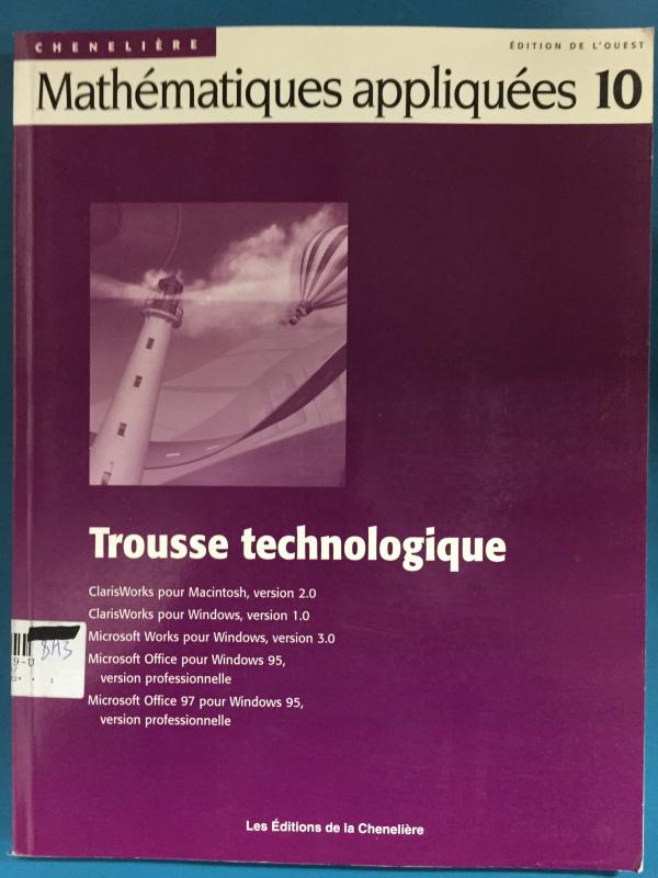 Mathematiques Appliquees 10 Trousse Tech