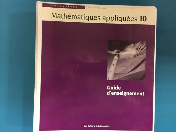 Mathematiques Appliquees 10 Guide D'ense