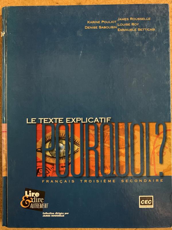 Le Texte Explicatif: Pourquois Francais