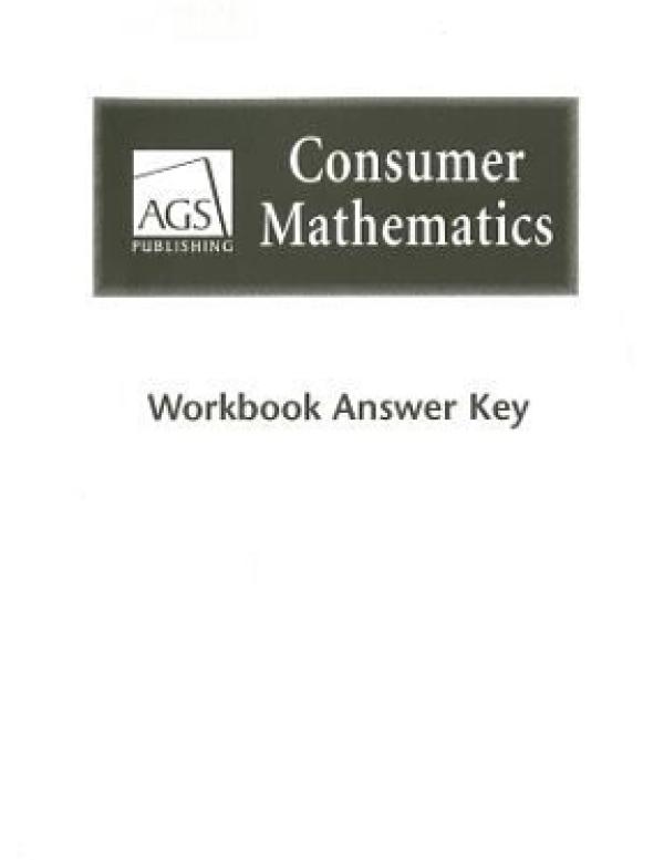 Ags Consumer Mathematics WB Answer Key