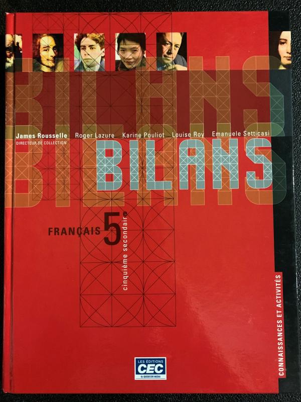 Bilans 5e Francais, Cinquieme Secondari