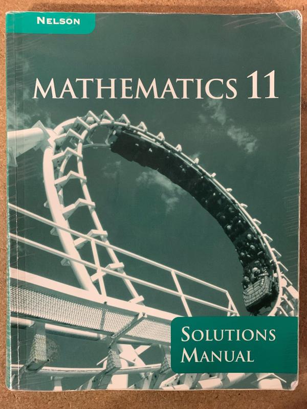 Nelson Mathematics 11 Solutions Manual