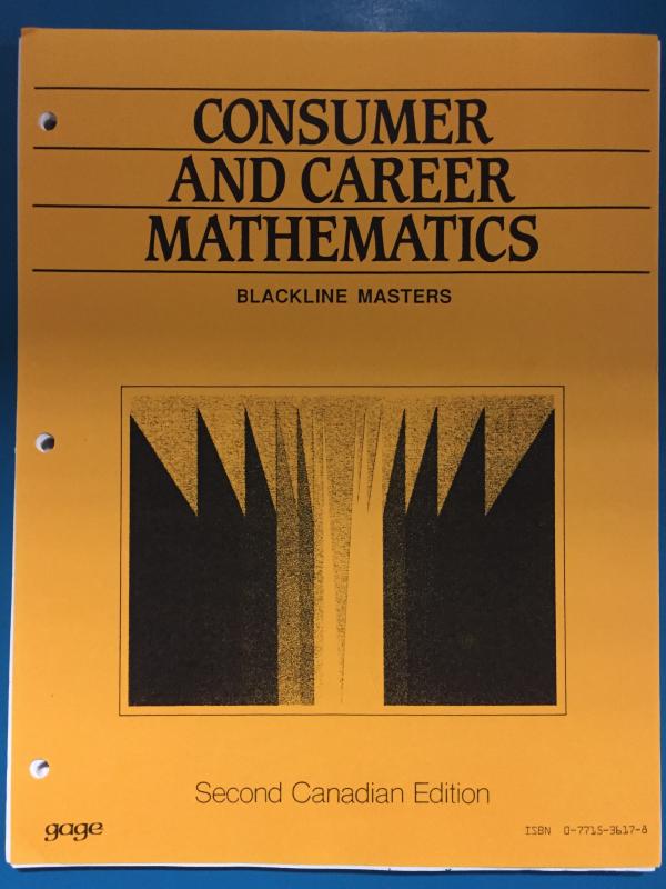 Consumer and Career Math 2/E BLM