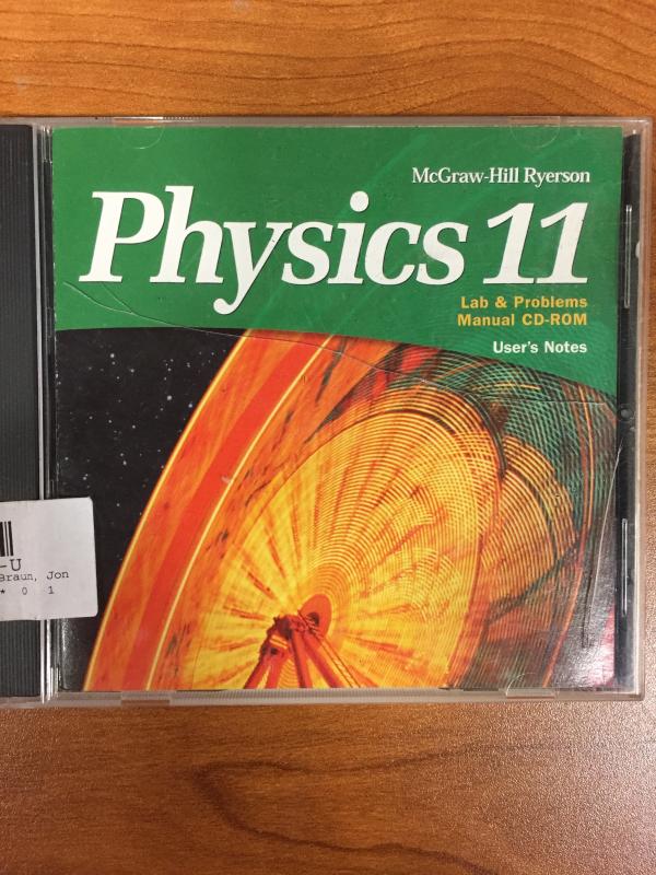 Physics 11 Lab & Problems Manual CD-Rom