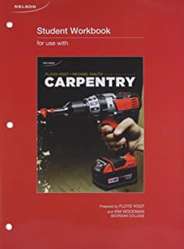 Carpentry 2nd CDN Edition Workbook