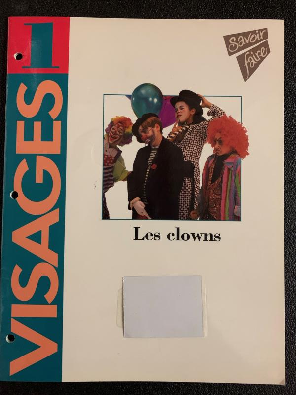 Visages 1 Les Clowns Unit Book