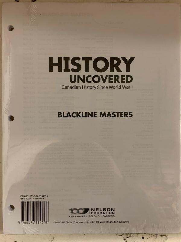 History Uncovered Blackline Master Print