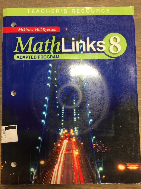 Mathlinks 8 Adapted Program TR