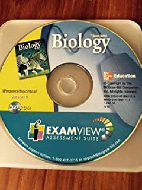 Glencoe Biology 2012 Examview Assessment