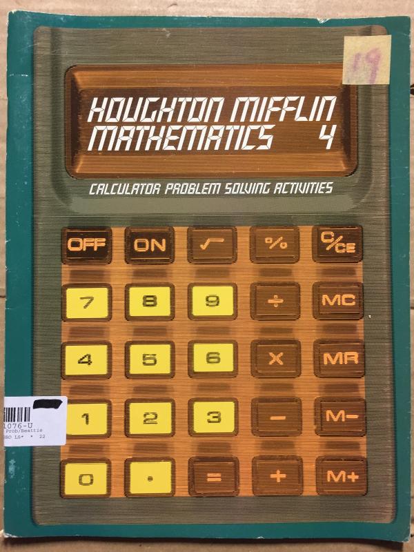 HM Math 4 Calculator Problem Solving Act