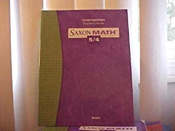 Saxon Math 5/4 3/E Intervention Teach GD
